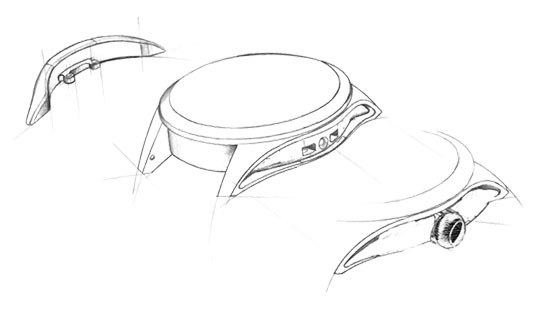 表壳设计图-伯爵维修保养中心